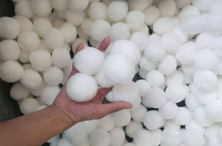 fiber ball filter material