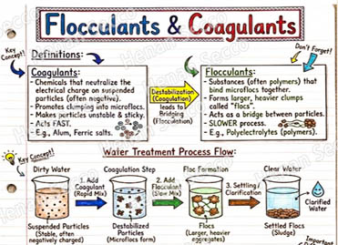 The dynamic combination of coagulants and flocculants in water treatment